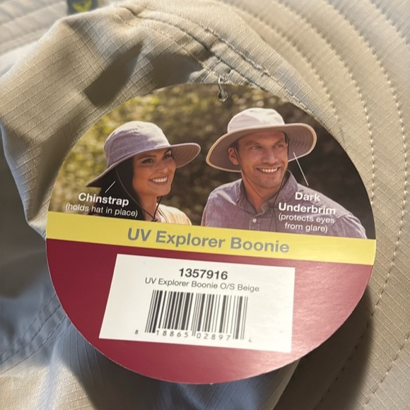 Solar Escape UV Explorer Beige Unisex Boonie Hat - Picture 11 of 12